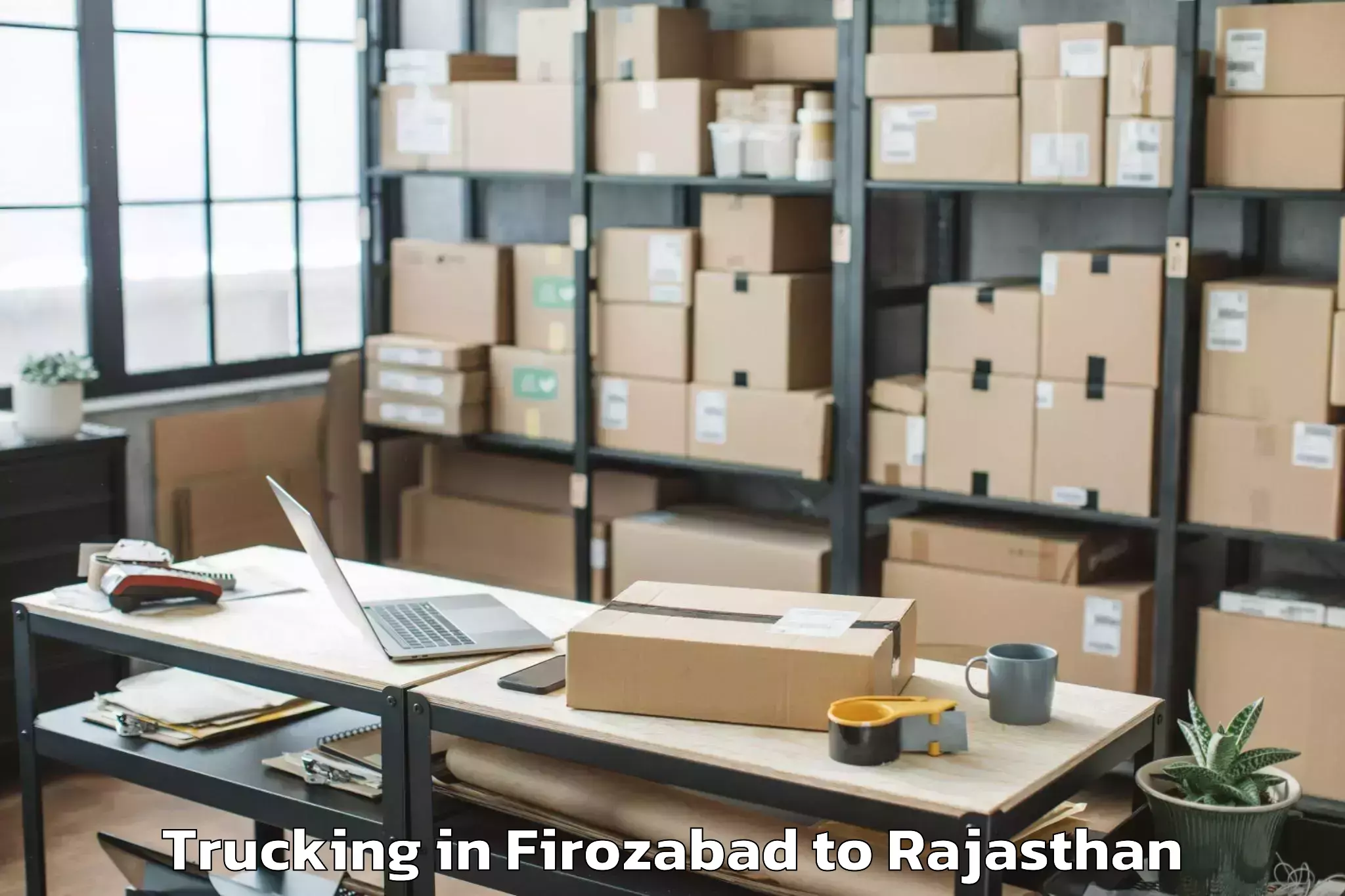 Book Firozabad to Parvatsar Trucking Online